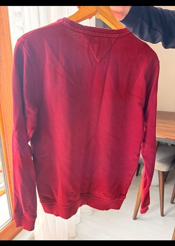 Tommy Hilfiger Kırmızı Baskılı Sweatshirt - Görsel 3