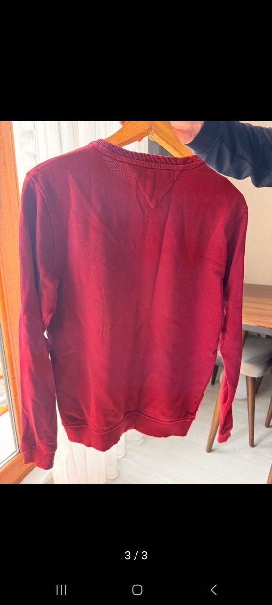 Tommy Hilfiger Kırmızı Baskılı Sweatshirt - Görsel 3