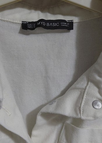 Düğmeli Beyaz Keten Midi Tulum - Görsel 4