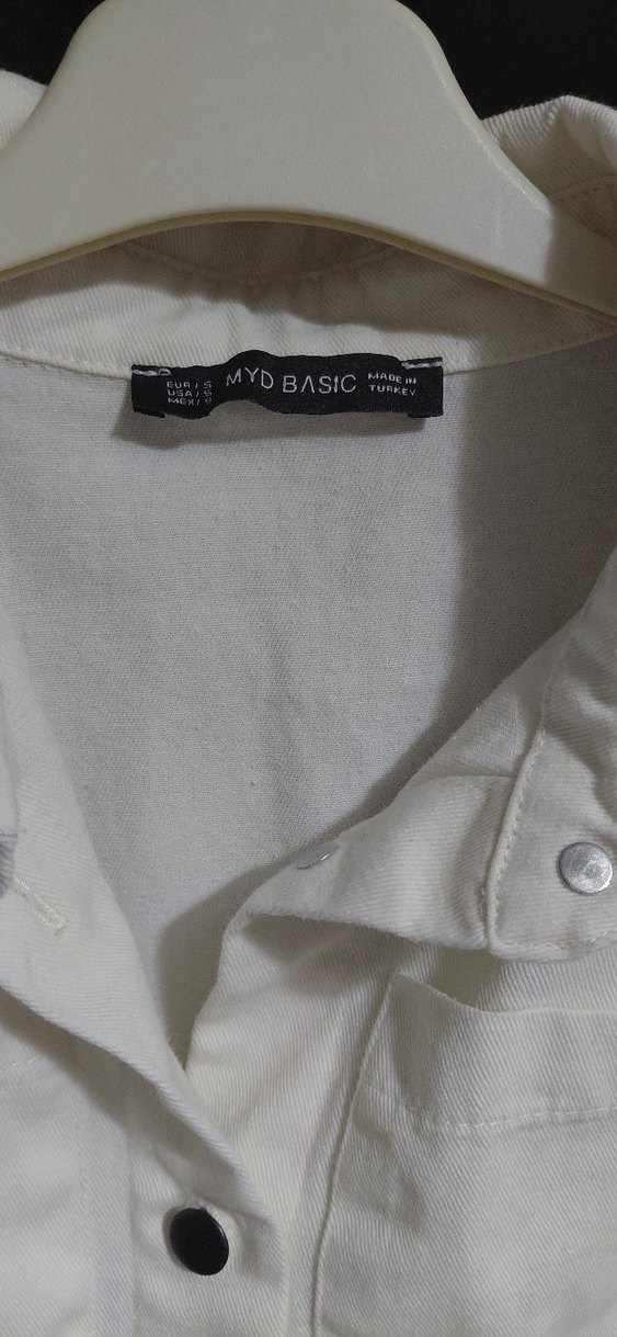 Düğmeli Beyaz Keten Midi Tulum - Görsel 4