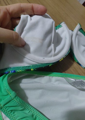 Yeşil Bağlama Desenli Mini Bikini - Görsel 7