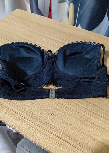 Dantel Detaylı Siyah Gotik Büstiyer - Görsel 5