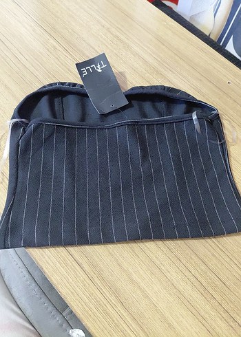 Siyah Straplez bustiyer - Görsel 4