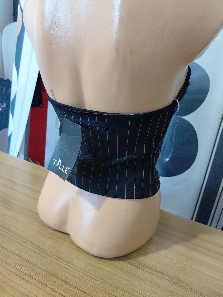 Siyah Straplez bustiyer - Görsel 2