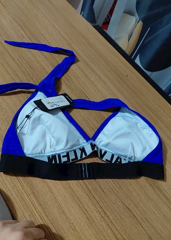 Mavi Strappy Kadın Bikini Üstü - Görsel 2