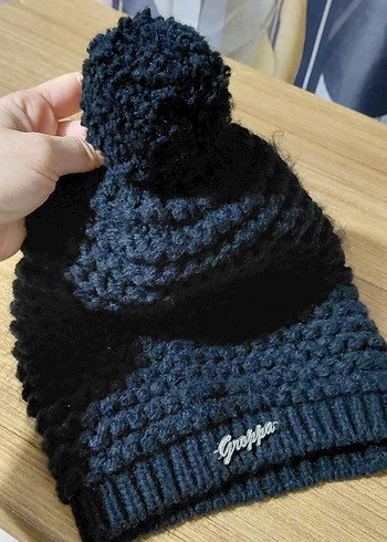 Kadın siyah Örgü Bere - Görsel 3