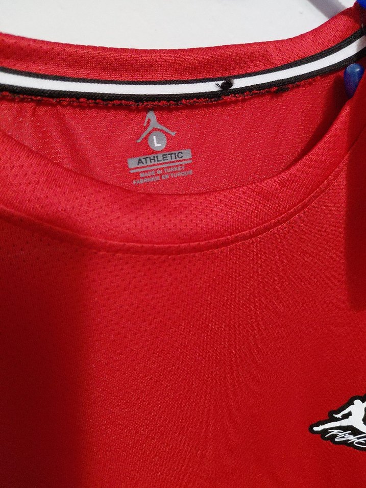 Erkek Kırmızı Kısa Kollu Spor Tişört - Görsel 2