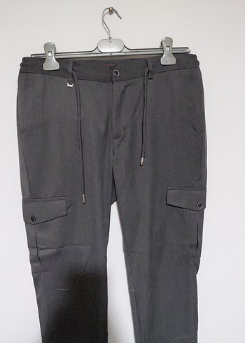 Gri Kemerli Erkek Pantolon - Görsel 2