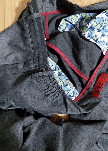 Gri Kemerli Erkek Pantolon - Görsel 7