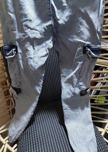 Bağcıklı Baggy Erkek Kot Pantolon - Görsel 6