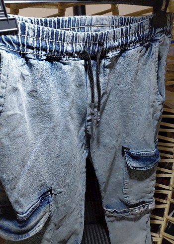 Bağcıklı Baggy Erkek Kot Pantolon - Görsel 5