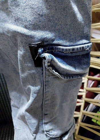 Bağcıklı Baggy Erkek Kot Pantolon - Görsel 7