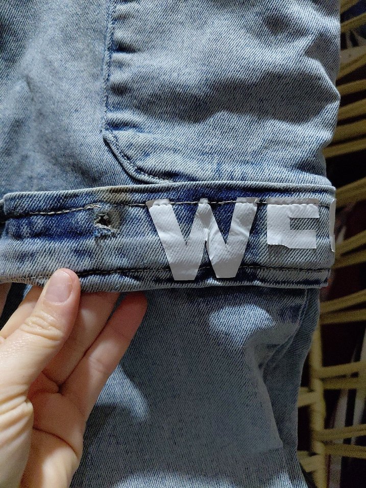 Bağcıklı Baggy Erkek Kot Pantolon - Görsel 3