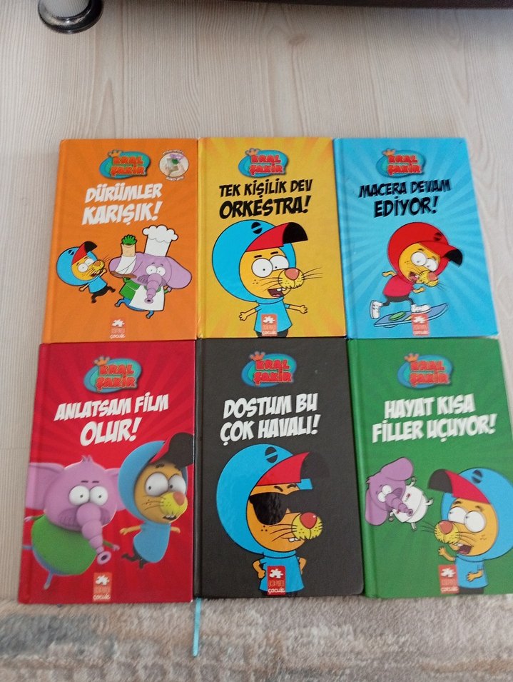 Çocuklar için 6 adet  Renkli Resimli Kitap Seti - Görsel 2