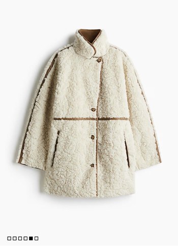 H&M kabarık tüylü kaban