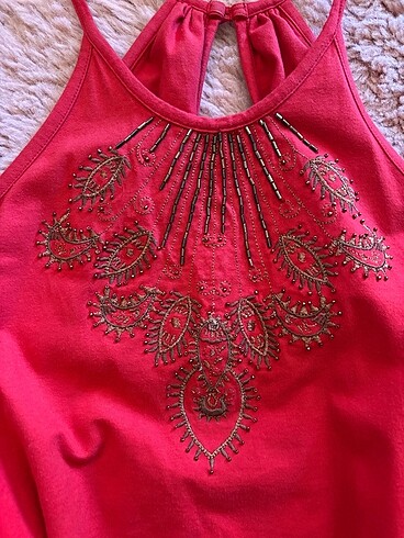s Beden Vintage sıfır kol crop