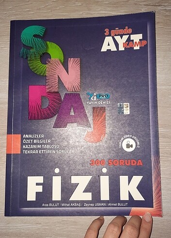 AYT-Fizik Yayın Denizi Pro Yayınları 