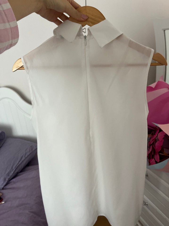 Kolsuz Beyaz Klasik Gömlek - Görsel 4