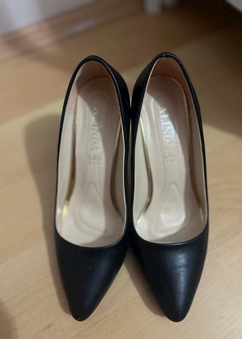 Siyah Kadın Stiletto Topuklu Ayakkabı - Görsel 3