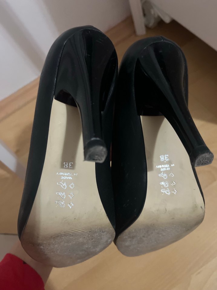 Siyah Kadın Stiletto Topuklu Ayakkabı - Görsel 4