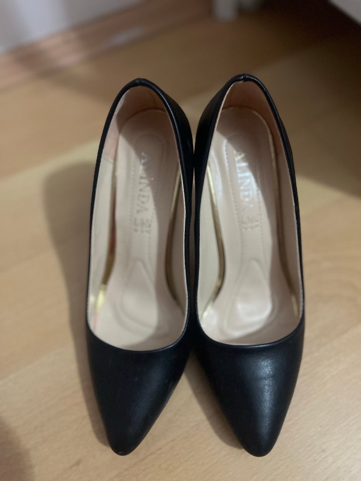 Siyah Kadın Stiletto Topuklu Ayakkabı - Görsel 3