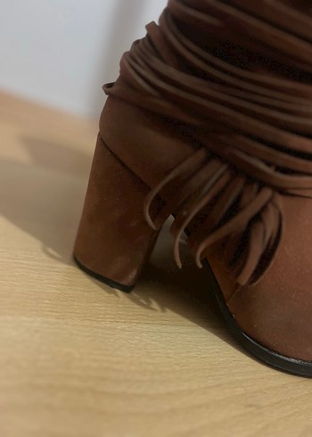 Kadın Kahverengi Süet Bohem Bot - Görsel 2