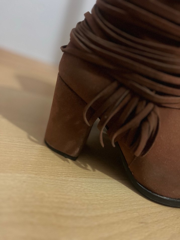 Kadın Kahverengi Süet Bohem Bot - Görsel 2