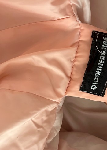 Kadın Pudra Pembe Kürklü Kışlık Mont - Görsel 2