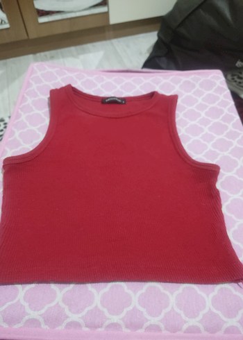 Kırmızı Kadın crop - Görsel 2