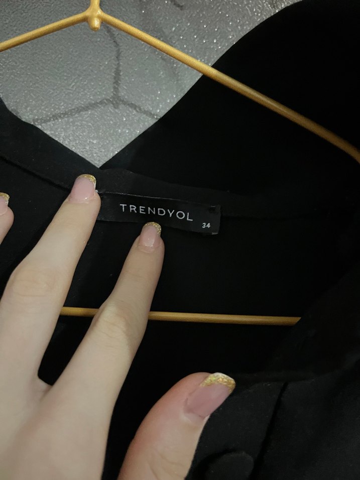 Siyah Drapeli Midi Elbise - Görsel 2