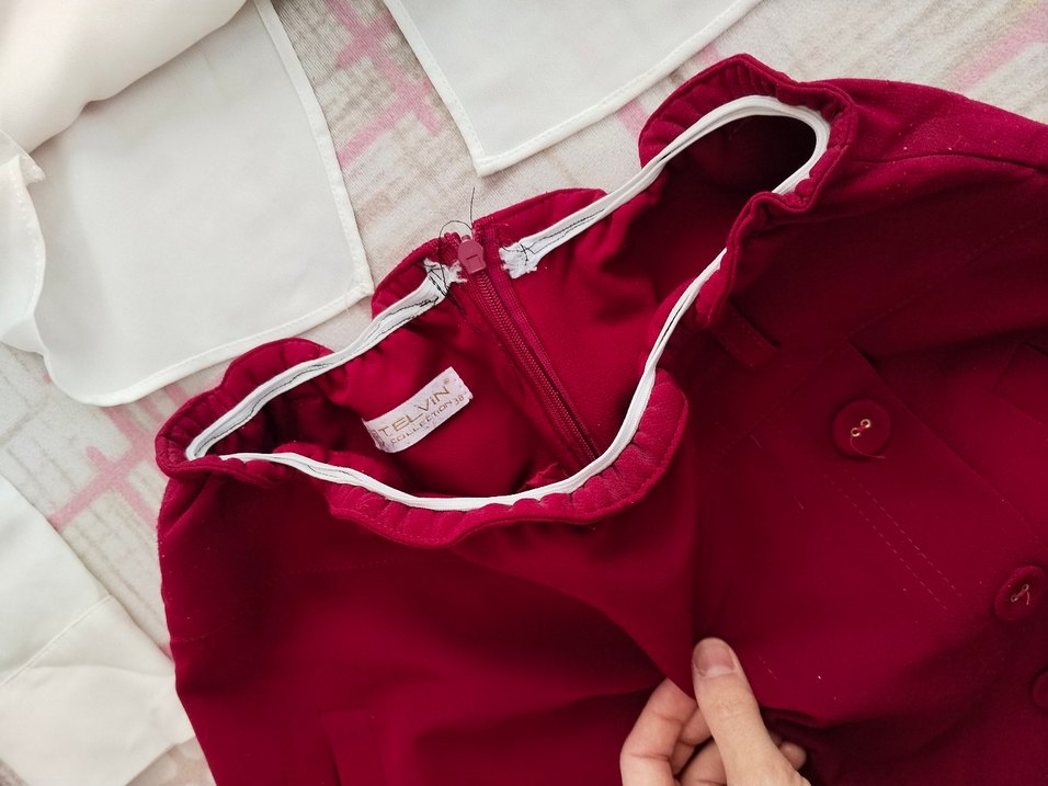 bordo etekli takım - Görsel 2