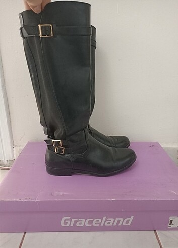 Deichmann kadın siyah çizme 