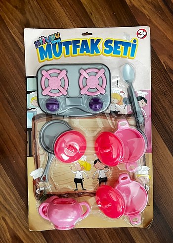 Pembe Renkli Eğitici Mutfak Oyuncak Seti
