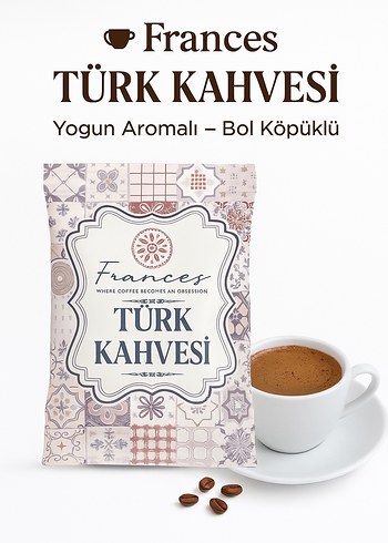 Frances Türk Kahvesi Yoğun Aromalı