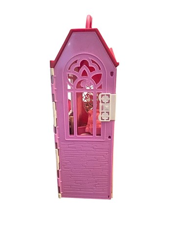 BARBİE Renkli Pembe Oyuncak Ev Seti - Görsel 7