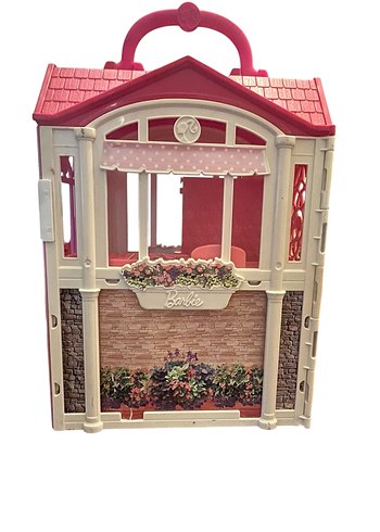 BARBİE Renkli Pembe Oyuncak Ev Seti - Görsel 6