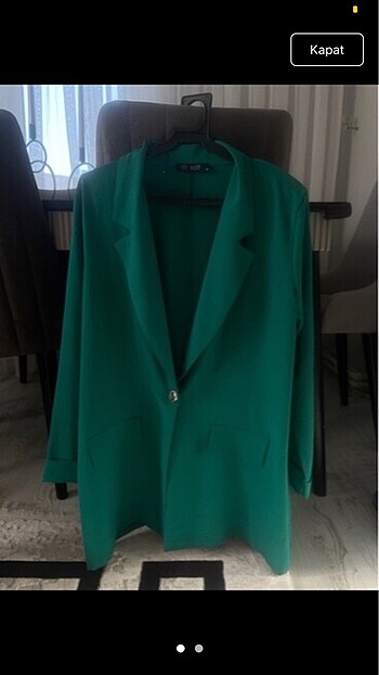 Yeşil blazer ceket