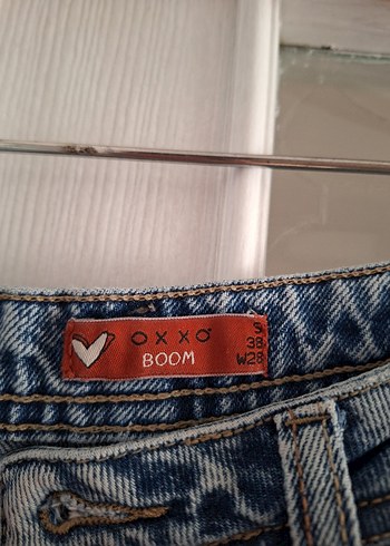 28 Beden Kadın Mavi Kot Pantolon Düz Kesim
