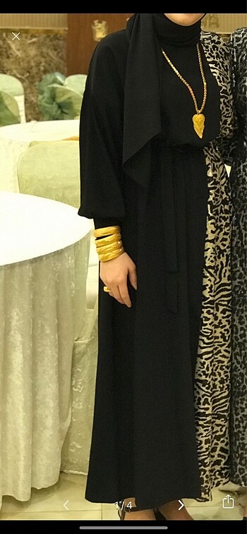 Leoparlı elbise