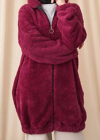 Peluş hırka 