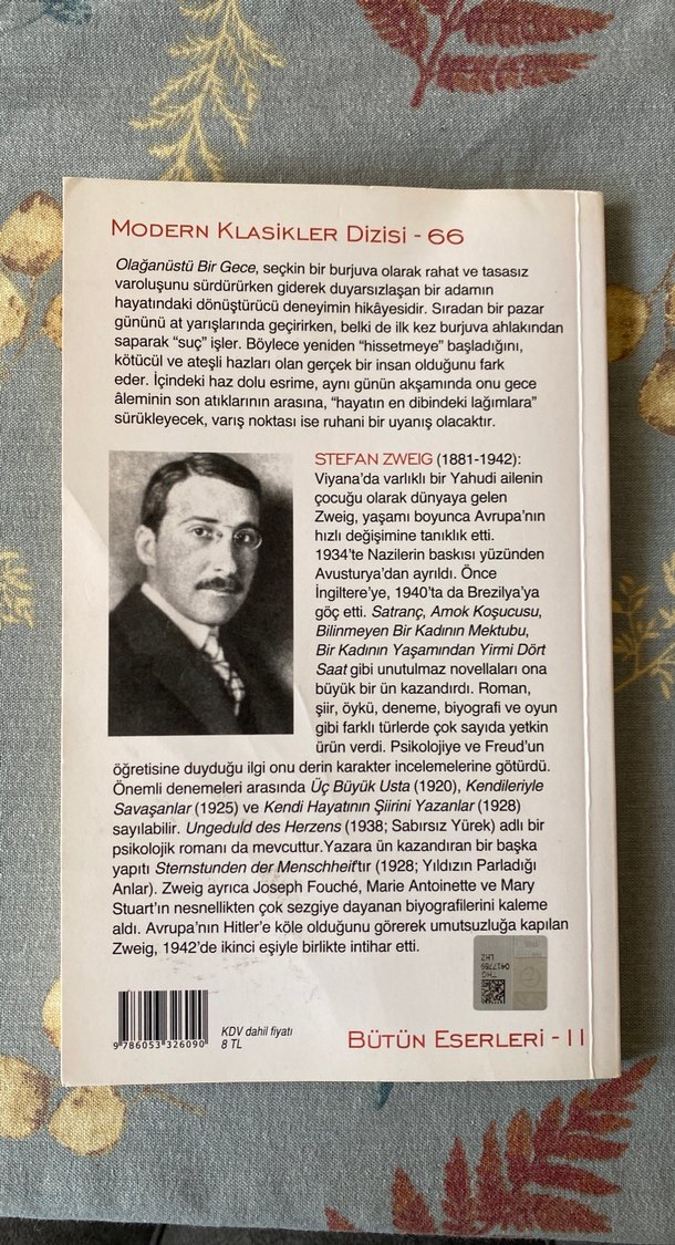 Olağanüstü Bir Gece - Stefan Zweig - Görsel 2