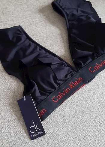 Calvin Klein Calvin Klein Siyah Baskılı Midi Bralet
