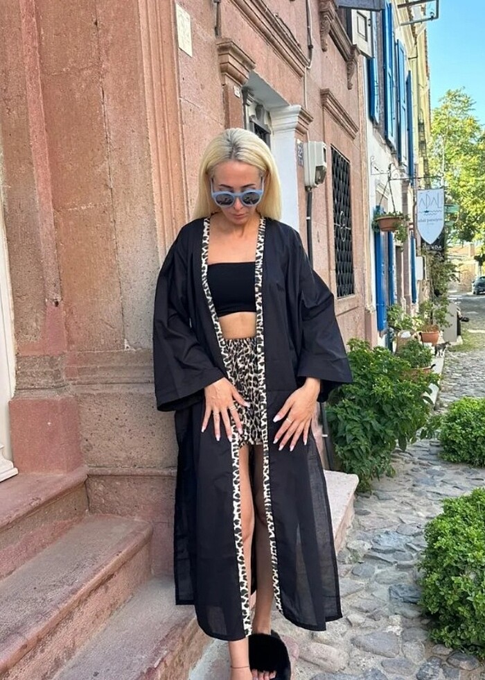 Kimono şort takım - Görsel 2