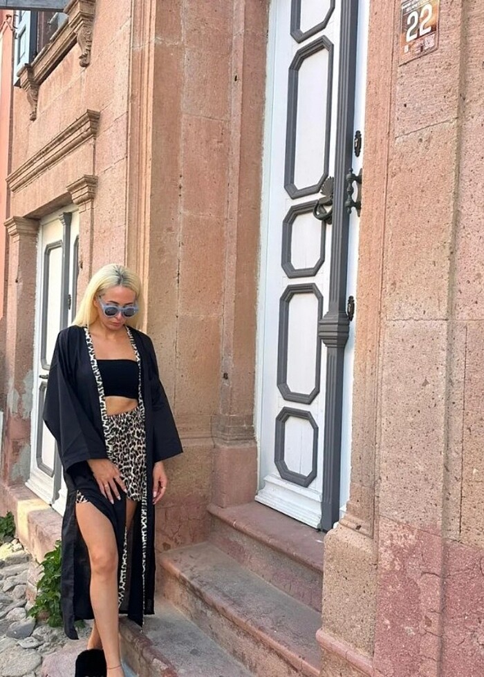 Kimono şort takım - Görsel 3