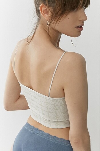 Urban Outfitters UO İnce Askılı Desenli Crop