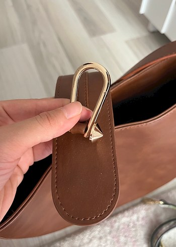 OXXO Kahverengi Tokalı Deri Kadın Çanta - Görsel 4