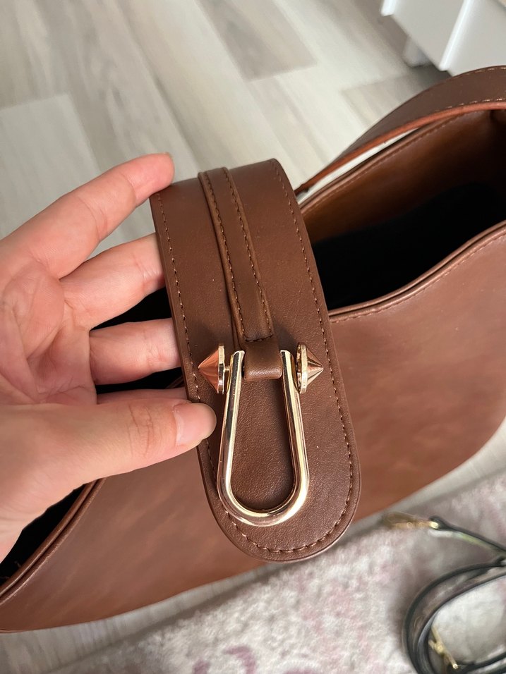 OXXO Kahverengi Tokalı Deri Kadın Çanta - Görsel 3