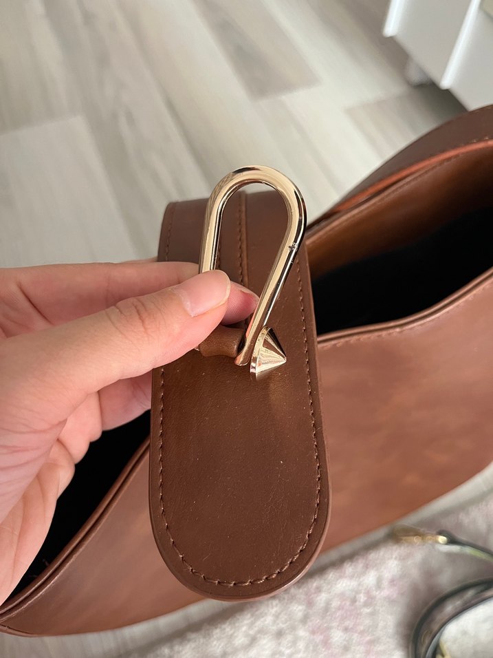 OXXO Kahverengi Tokalı Deri Kadın Çanta - Görsel 4