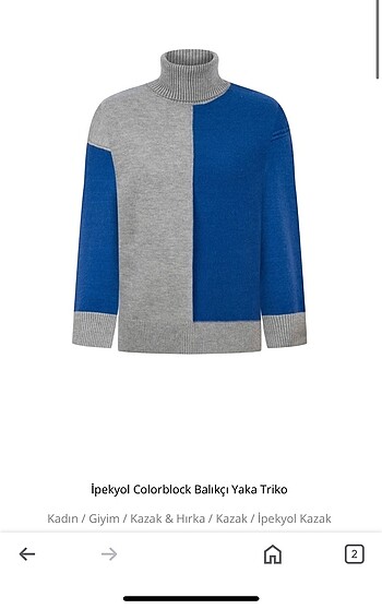 İPEKYOL COLORBLOCK KAZAK