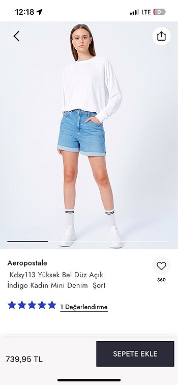 AEROPOSTALE KOT ŞORT